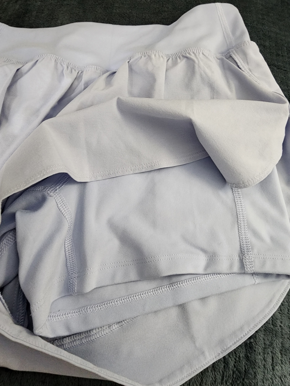 Lavender Ruffle-Front Active Skort - Picture 4 of 5